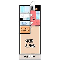 ロイヤルパルク B  ｜ 茨城県結城市大字結城（賃貸アパート1K・1階・30.03㎡） その2