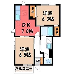 JR東北新幹線 小山駅 バス8分 城南中東下車 徒歩2分 1階/-