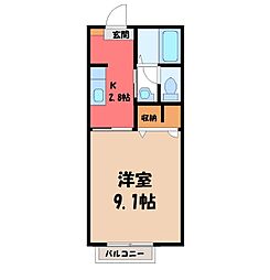 エトワール Ｄ 2階/-