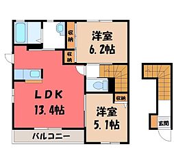 マシェリ3 1LDKの間取図画像