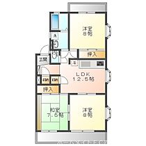 共豊ハイツ3  ｜ 愛知県豊橋市弥生町字中原（賃貸マンション3LDK・1階・76.55㎡） その2