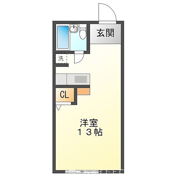 ハイツ多米II番館 ｜愛知県豊橋市多米中町2丁目(賃貸アパート1R・2階・24.84㎡)の写真 その2