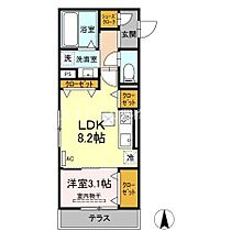 トカティ  ｜ 愛知県豊橋市吉川町（賃貸アパート1LDK・1階・33.67㎡） その2