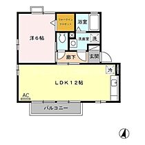 ローズコート西山　A  ｜ 愛知県豊橋市飯村町字西山（賃貸アパート1LDK・2階・42.10㎡） その2