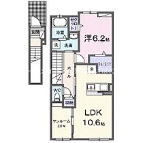 キルシュ　曙　II  ｜ 愛知県豊橋市曙町字測点（賃貸アパート1LDK・2階・51.64㎡） その2