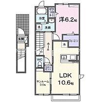 クロシェット  ｜ 愛知県豊橋市牛川通3丁目（賃貸アパート1LDK・2階・51.64㎡） その2