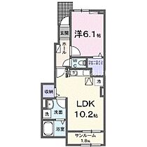 クロシェット  ｜ 愛知県豊橋市牛川通3丁目（賃貸アパート1LDK・1階・44.02㎡） その2