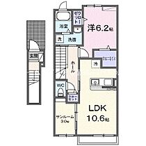 クロシェット  ｜ 愛知県豊橋市牛川通3丁目（賃貸アパート1LDK・2階・51.64㎡） その2