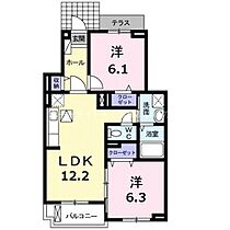 フロッグ　プリンス  ｜ 愛知県豊橋市森岡町（賃貸アパート2LDK・1階・56.08㎡） その2