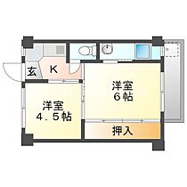 ビレッジハウス大岩　1号棟  ｜ 愛知県豊橋市大岩町字本郷（賃貸マンション2K・3階・28.98㎡） その2