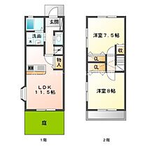 サン・グレイス  ｜ 愛知県豊橋市東田町字西脇（賃貸アパート2LDK・1階・72.86㎡） その2