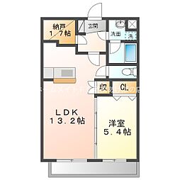 エスポワール・I 1階1SLDKの間取り