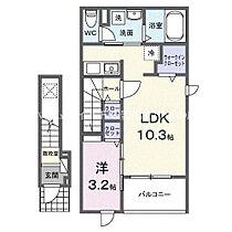 アンサンブルII  ｜ 愛知県豊橋市牟呂町字奥山（賃貸アパート1LDK・2階・37.63㎡） その2