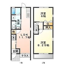 アウローラ　B棟  ｜ 愛知県豊橋市曙町字測点（賃貸アパート2LDK・1階・62.94㎡） その2