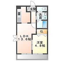 メゾンドユウゼン  ｜ 愛知県豊橋市牟呂町字若宮（賃貸アパート1LDK・3階・40.09㎡） その2