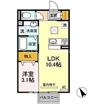 Solis A  ｜ 愛知県豊橋市飯村南4丁目（賃貸アパート1LDK・1階・33.62㎡） その2