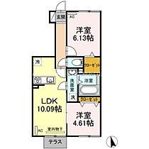 Charmant　C  ｜ 愛知県豊橋市西口町字西ノ口（賃貸アパート2LDK・1階・49.03㎡） その2