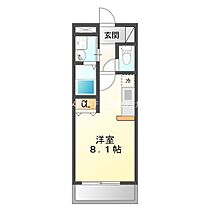 ウイング天伯　A棟  ｜ 愛知県豊橋市天伯町字梅ケ丘（賃貸アパート1R・1階・22.50㎡） その2