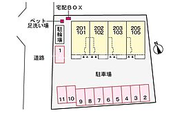 グルービー  ｜ 愛知県豊橋市牛川町字浪ノ上（賃貸アパート1LDK・1階・43.61㎡） その14