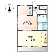 ふらわーハウス  ｜ 愛知県豊橋市菰口町5丁目（賃貸アパート1LDK・2階・41.04㎡） その2