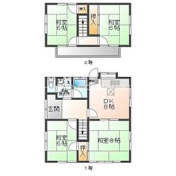 杉田様貸家 2階4DKの間取り
