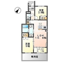 Dream Noa II 1階2LDKの間取り