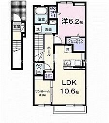 間取図画像 1LDK