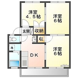 間取図画像 3DK