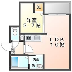 Jack funamachi I 1階1LDKの間取り