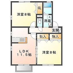 間取図画像 2LDK