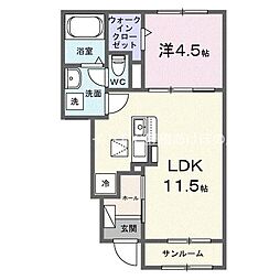 間取図画像 1LDK