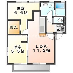 間取図画像 2LDK