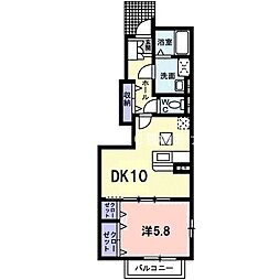 間取図画像 1DK