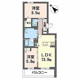間取図画像 2LDK