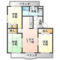 間取図画像 3LDK
