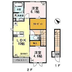 間取図画像 2LDK