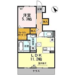 フローラ 1LDKの間取図画像