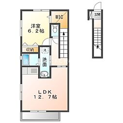 ラミアコート 1LDKの間取図画像
