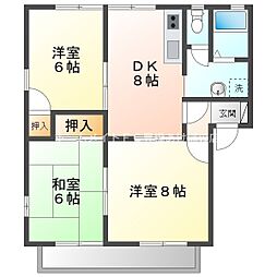 フレグランス新栄E 3DKの間取図画像