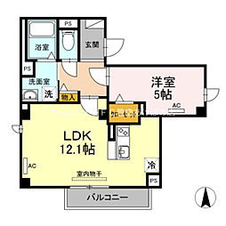 skye 1LDKの間取図画像