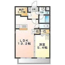 エスポワール1 1SLDKの間取図画像