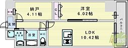 アーバンパーク新大阪 2LDKの間取図画像