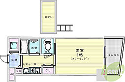 エステムコート新大阪3ステーションプラザ 1Kの間取図画像