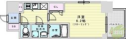 エスリードレジデンス大阪グランノース1 1Kの間取図画像