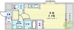 エクセレント上新17 ワンルームの間取図画像