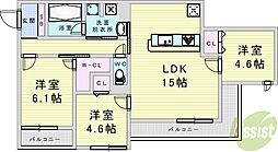 Rising Hills II 3LDKの間取図画像