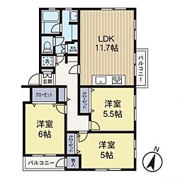 間取図画像 3LDK