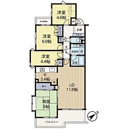 三ッ境北パーク・ホームズ 4LDKの間取図画像