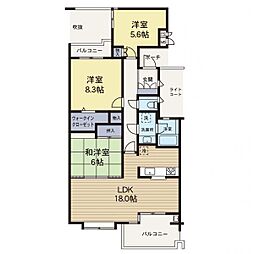 間取図画像 3LDK