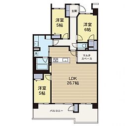 間取図画像 3LDK